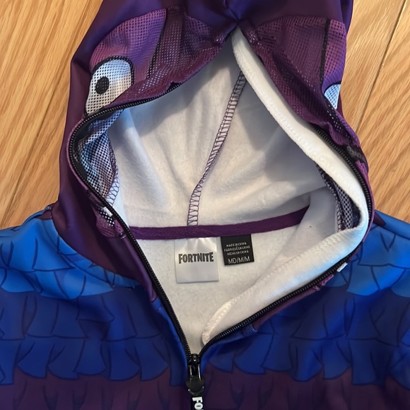 NEW Fortnite sweatshirt hoodie costume- Sz M - Picture 3 of 6